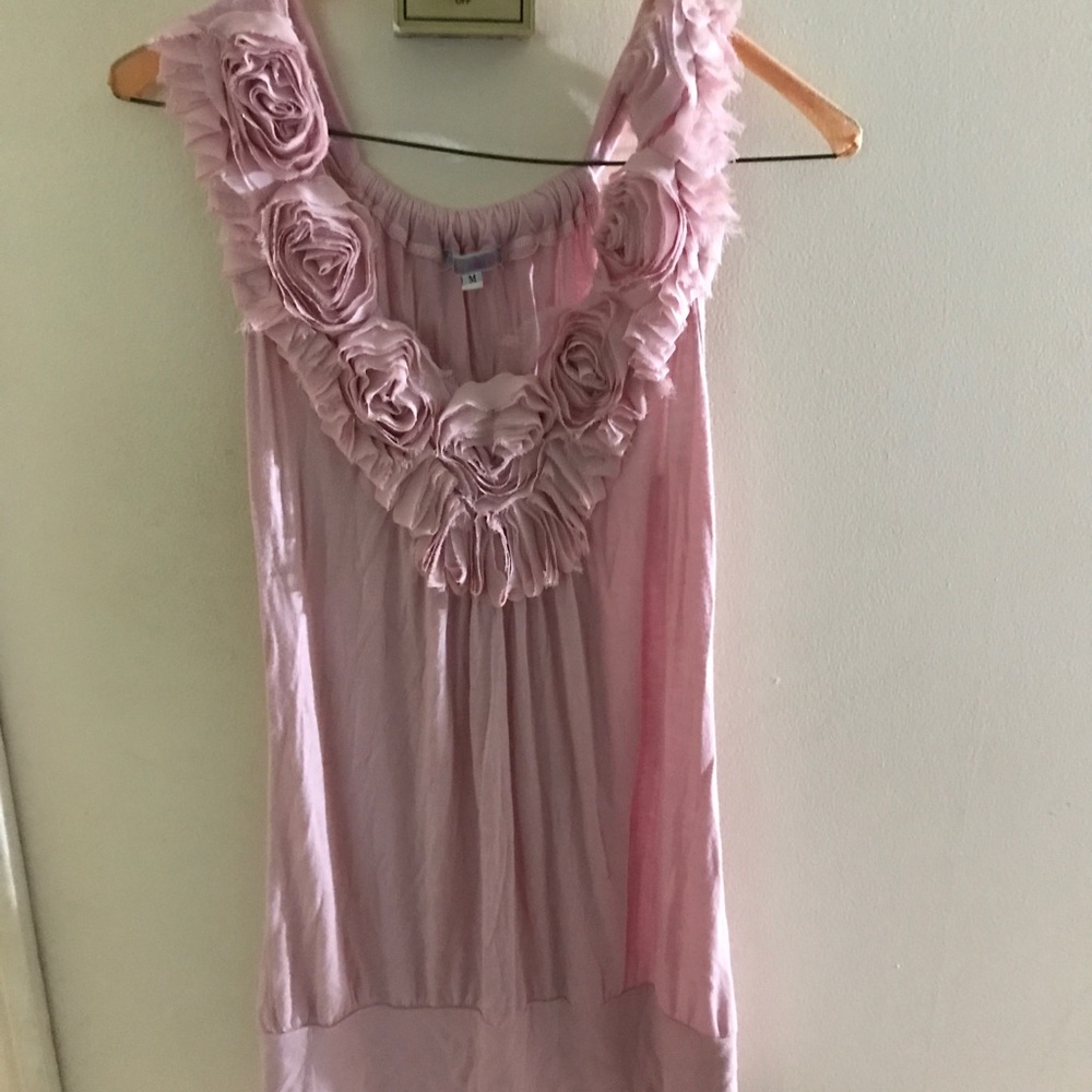 Women’s rose colored floral top